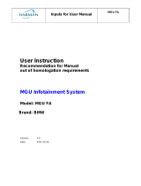BMW MGU FA Manual de usuario