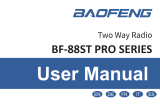 Baofeng BF-88ST Pro Manual de usuario