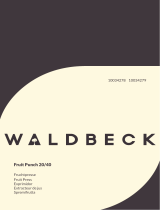 Waldbeck Fruit Punch 20 Manual de usuario