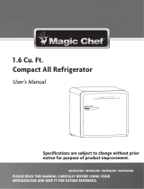 Magic Chef MCR16 Series Manual de usuario