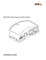 Axis T6101 Mk II Manual de usuario