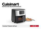 Cuisinart air-200 Basket Air Fryer Manual de usuario