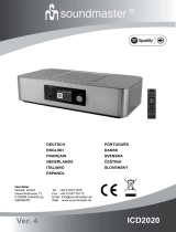 Soundmaster ICD2020 Manual de usuario