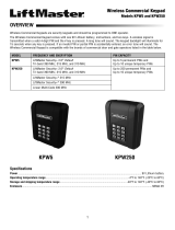 LiftMaster KPW5 Manual de usuario