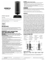 Oreck UK Series Manual de usuario