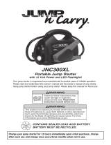 Jump-N-Carry JUMP n Carry JNC300XL Portable Jump Starter Manual de usuario