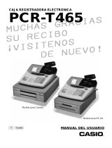 Casio 96-Department - PCRT465A Cash Register Manual de usuario