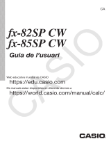 Casio fx-82SP CW Guía del usuario
