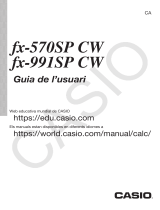 Casio fx-570SP CW Guía del usuario