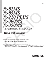 Casio fx-350MS El manual del propietario