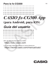 Casio fx-CG500 App Manual de usuario