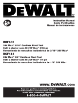 DeWalt DCF403 Manual de usuario