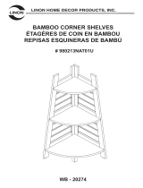 Linon Bracken Bamboo Corner Shelves Assembly Instructions