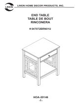 Linon Harrison End Table Assembly Instructions