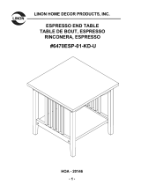Linon Mission Espresso End Table Assembly Instructions