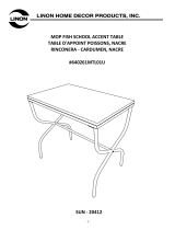 Linon Mop Fish School Accent Table Assembly Instructions