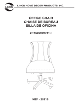 Linon Caitin Office Chair Instrucciones de operación