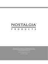 Nostalgia Electrics NKPCRT8RD Manual de usuario