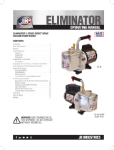 JB ELIMINATOR Vacuum Pump  Manual de usuario