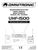 Omnitronic UHF-1500 Instrucciones de operación