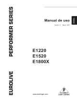 Behringer E1800X El manual del propietario