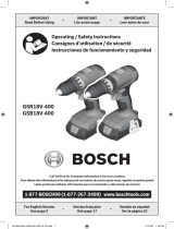 Bosch GSR18V-400 El manual del propietario