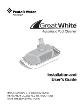 Pentair Pool Products GreatWhite Automatic Pool Cleaner Manual de usuario