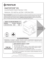 Pentair MasterTemp 125 Calendador para Piscina y Spa El manual del propietario