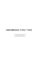 Vaporesso FORZ TX80 Manual de usuario