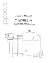 brondell Capella Reverse Osmosis El manual del propietario