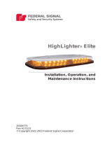 Federal Signal Work Truck HighLighter® Elite Manual de usuario
