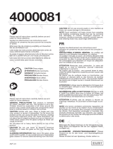 VonHaus 4000081 Manual de usuario