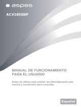 Aspes ACV145500F El manual del propietario