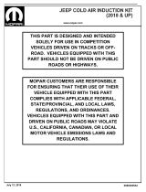 Mopar 77072433AC Guía de instalación