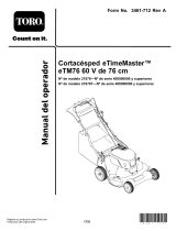 Toro eTimeMaster 76cm 60V Lawn Mower Manual de usuario