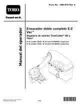 Toro E-Z Vac Complete Twin Bagger, TimeCutter HD Riding Mower Manual de usuario