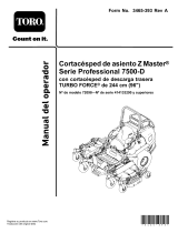 Toro 7500-D Series 96 in. (244 cm) 37 HP 1642cc Diesel Rear Discharge Manual de usuario