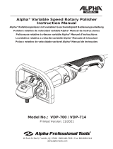 Alpha Professional Tools VDP-700/714 Manual de usuario