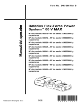 Toro Flex-Force Power System 8.0Ah 60V MAX Battery Pack Manual de usuario