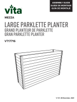 Vita MEZZA Large Parklette Planter Guía de instalación