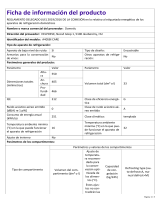 Dometic HiPro Care A40SBI | Product Information Sheet ES Información del Producto