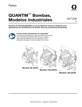 Graco 3A7122E, QUANTM Bombas, Modelos industriales, Piezas El manual del propietario