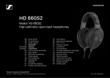 Sennheiser HD 660S2 High-Definition Open-Back Headphones Guía del usuario