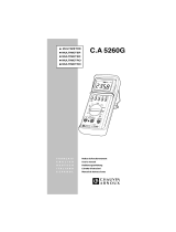 CHAUVIN ARNOUX CA5260 Manual de usuario