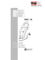 CHAUVIN ARNOUX PAC 10 Manual de usuario