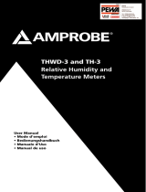 Amprobe THWD-3 & TH-3 Relative Humidity Temperature Meters Manual de usuario