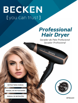 Becken BPHD4501 secador de cabelo profissional El manual del propietario