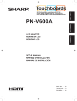 Sharp PN-V600A Manual de usuario