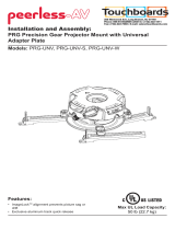 Peerless Industries PRG-UNV-S Manual de usuario