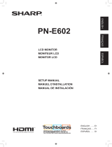 Sharp PN-V600A El manual del propietario